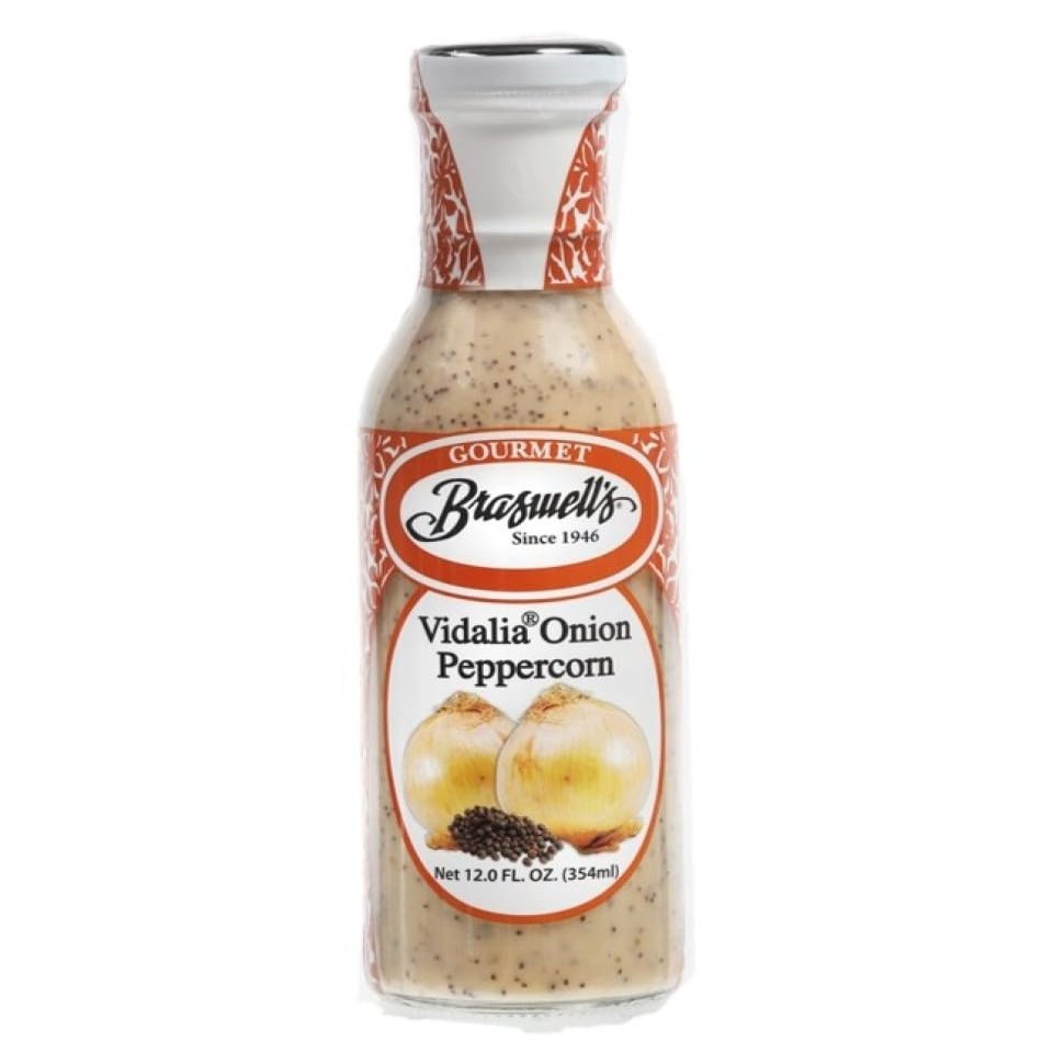 Braswells Vidalia Onion Peppercorn Dressing  Small-Batch, Renowned Specialty, Made in USA, Since 1946 (12oz)