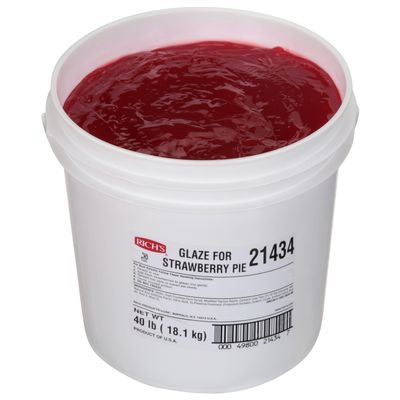 Rich Glaze for Strawberry Pie, 40 Pound - 1 each