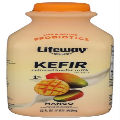 Lifeway Lowfat Kefir, Mango, 32 Ounce, 11g Protein, 12 Live Active Cultures
