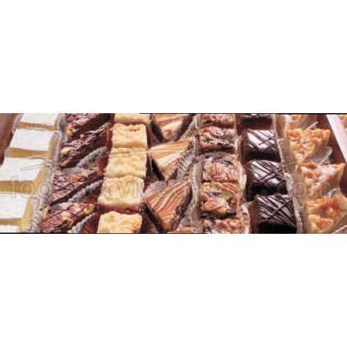 Sweet Street Square Petits Fours Cake - Variety Pack Bar -- 4 per case.