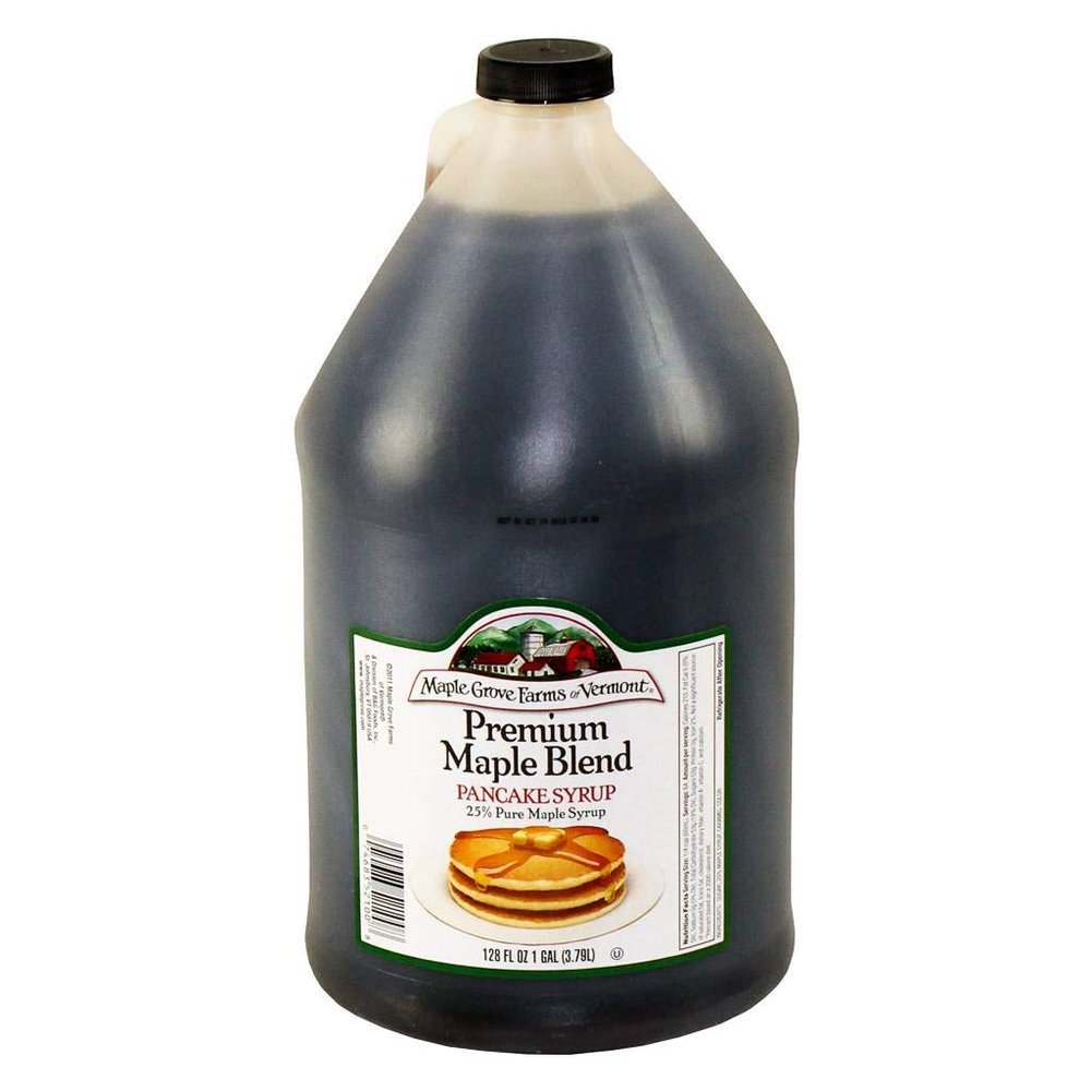 B and G 25 Percent Premium Blend Syrup, 1 Gallon -- 4 per case.