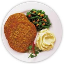 4-1 Economy Breaded Chuckwagon Beef Patty Fritter, 40 Pieces of 4 Ounce, 10 Pound -- 1 each.