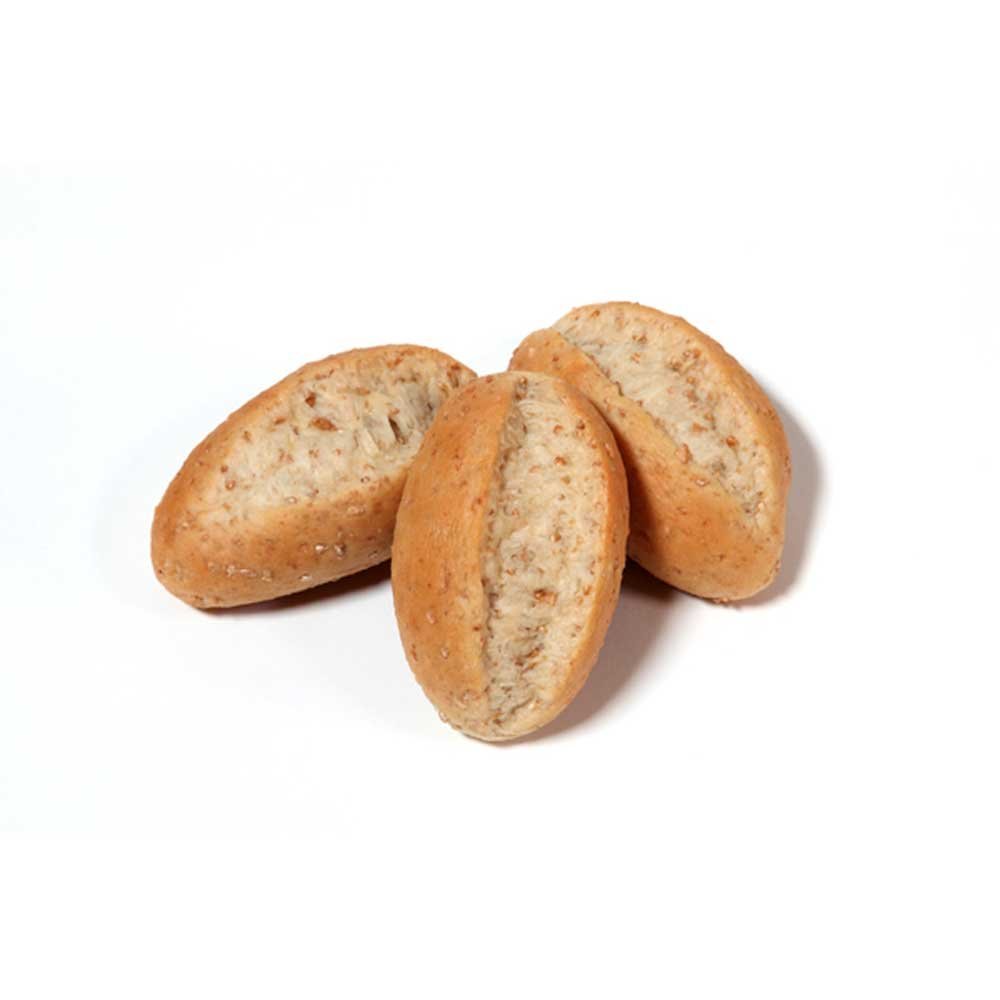 Rotellas Banquet Wheat Berry Dinner Roll, 3 inch Length - 12 per pack -- 8 packs per case.