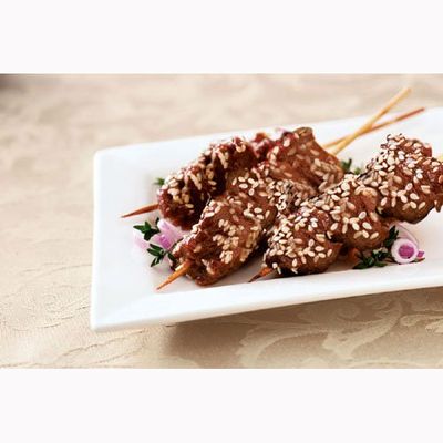 Cuisine Innovations Beef Teriyaki Kabob -- 100 per case.