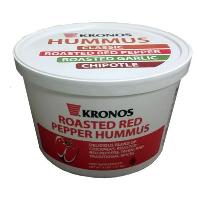 Krono Roasted Red Bell Pepper Hummus, 4 Pound -- 2 per case.