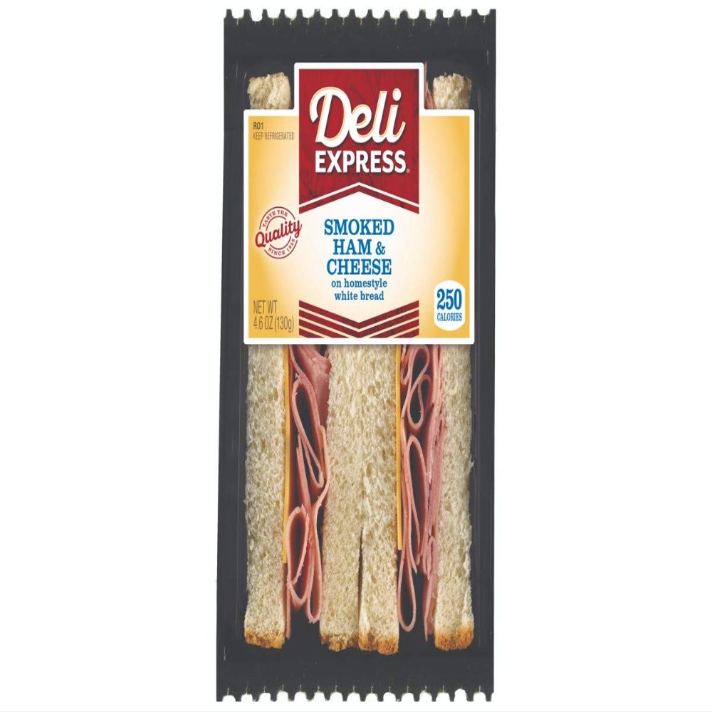 Deli Express Ham and Cheese Sandwich, 4.6 Ounce -- 10 per case.