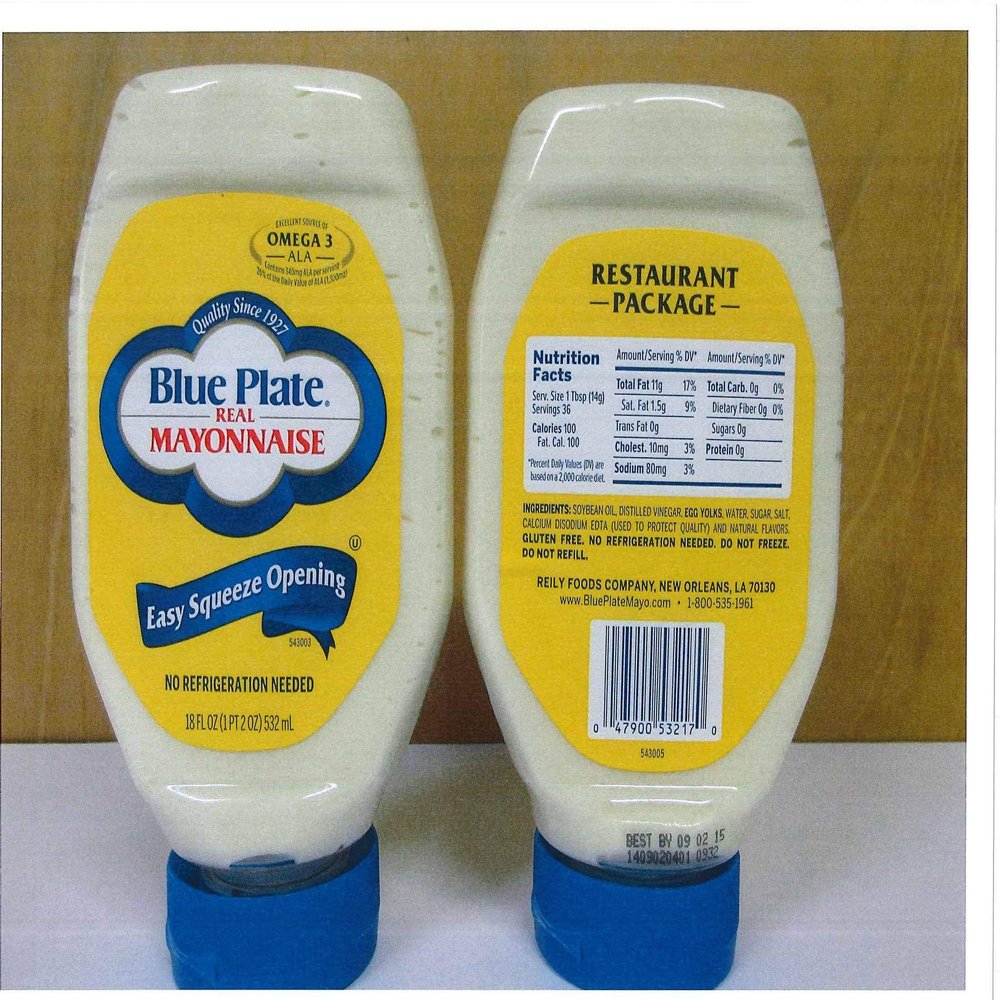 Blue Plate Mayonnaise, 18 Ounce -- 12 per case.