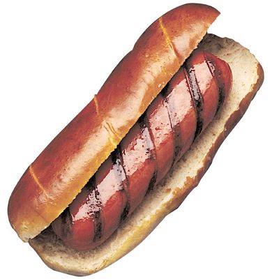 J and J Snack Texas Twist Gourmet Soft Pretzel Hot Dog Bun, 3.2 Ounce -- 50 per case.