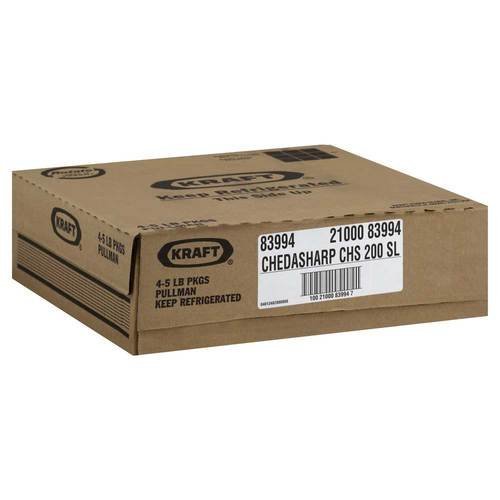 Kraft Chedasharp Sliced Cheese, 5 Pound -- 4 per case.