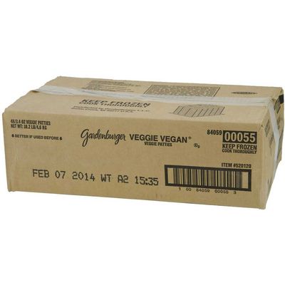 Kelloggs Vegan Veggie Burger, 3.4 Ounce - 48 per case.