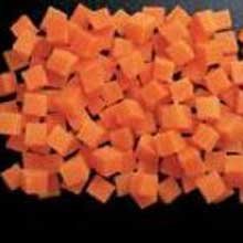 Simplot Diced Carrot - 20 lb. package, 1 package per case