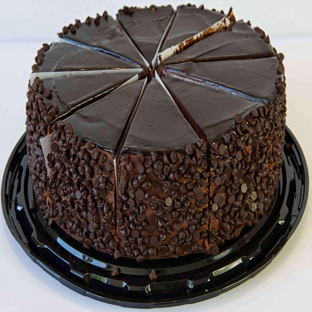 Mikes Pies BTYM 2 Layer Chocolate Cake - 10 Cut, 4.8 Pound -- 2 per case.