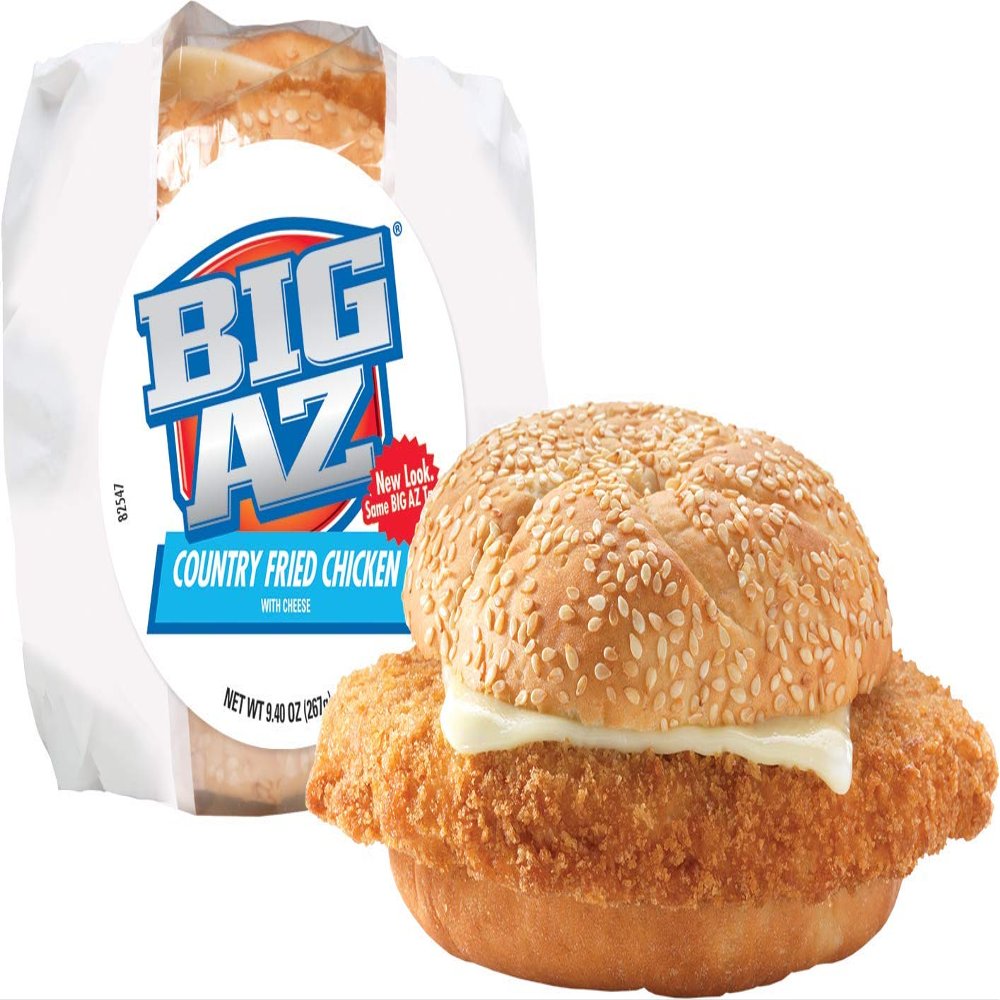 Advance Pierre Big Az Country Fried Chicken Sandwich with Cheese, 9.4 Ounce -- 8 per case.