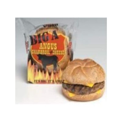 Advance Pierre Big A Angus Charbroil Sandwich with Cheese, 8.51 Ounce -- 12 per case.