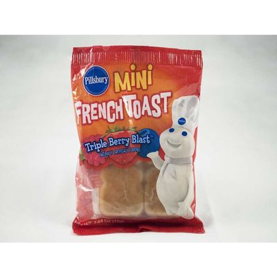 Pillsbury Triple Berry Burst Mini French Toast, 2.64 Ounce -- 72 per case.