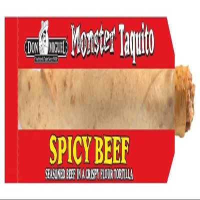 Don Miguel Monster Spicy Beef Taquito, 4 Ounce -- 24 per case.