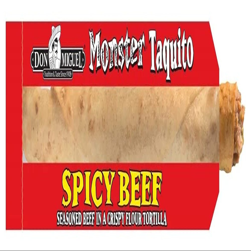 Don Miguel Monster Spicy Beef Taquito, 4 Ounce -- 24 per case.
