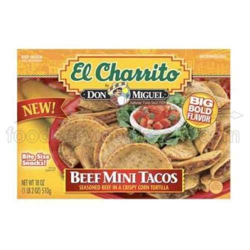 Don Miguel Beef Mini Taco, 0.7 Ounce -- 120 per case.