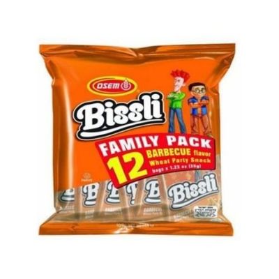 Bissli Multi Pack Barbecue Snack, 1.23 Ounce - 12 per pack -- 4 packs per case.