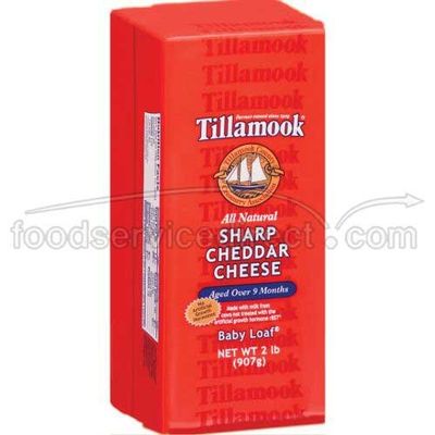 Tillamook Sharp Cheddar Cheese, 2 Pound -- 6 per case.