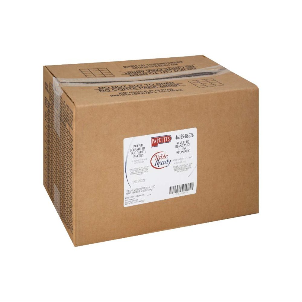 Papettis Table Ready White Round Puffed Egg Patty, 1.3 Ounce -- 153 per case.