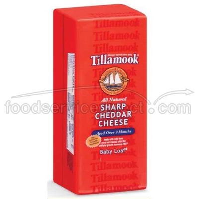 Tillamook Sharp Cheddar Cheese, 1 Pound -- 12 per case.