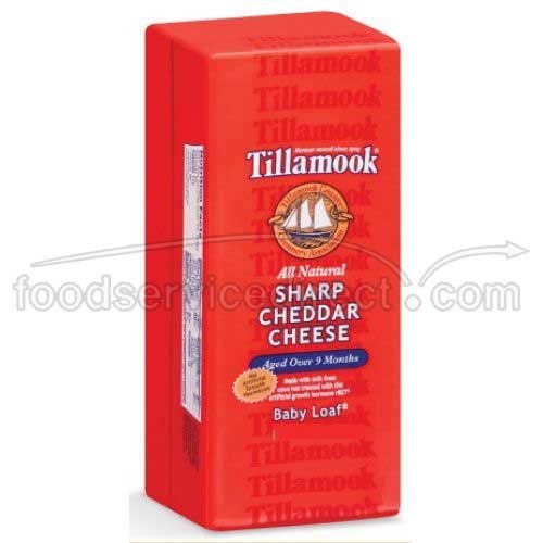 Tillamook Sharp Cheddar Cheese, 1 Pound -- 12 per case.