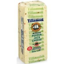 Tillamook Set Weight Pepper Jack Cheese, 8 Ounce -- 12 per case.