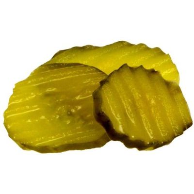 Bay Valley Foods 1/8 Crinkle Cut Hamburger Slice Dill Pickle, 5 Gallon -- 1 each.