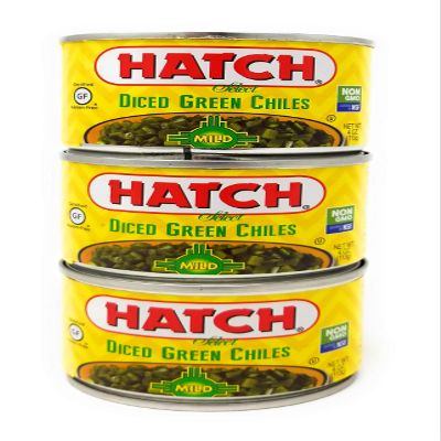 Hatch Farms Fire-roasted Diced Green Chiles Mild - Pack of 3