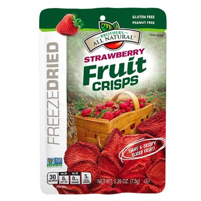 Brothers All Natural Fruit Crisp Strawberry 0.26 Ounce (Pack of 12)