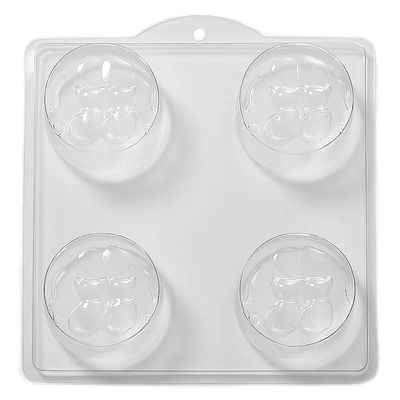 World of Moulds 4 Cavity Kitty Cat Sweethearts Soap/Bath Bomb Mold L20
