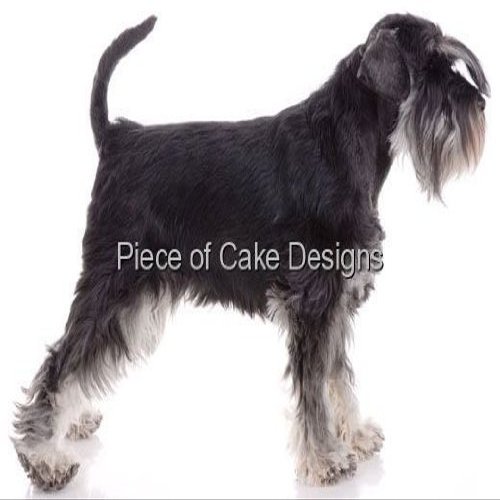 3" Round ~ Miniature Schnauzer Dog Breed ~ Edible Cake/Cupcake Topper!!!