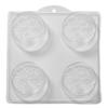 World of Moulds 4 Cavity Butterflies on Clover Soap/Bath Bomb Mold L40 view 1