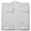 World of Moulds 4 Cavity 3D Cat Soap/Bath Bomb Mold M03 view 1