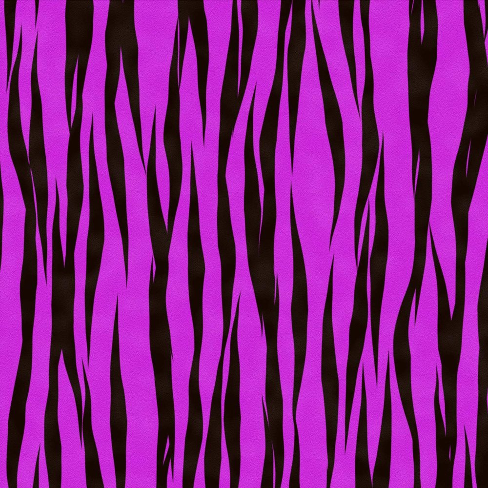 3" Round ~ Black & Purple Zebra Stripes Background ~ Edible Cake/Cupcake Topper!!!