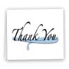 12 Light Blue Ribbon Thank You Cards for Prostate Cancer Awareness view 1