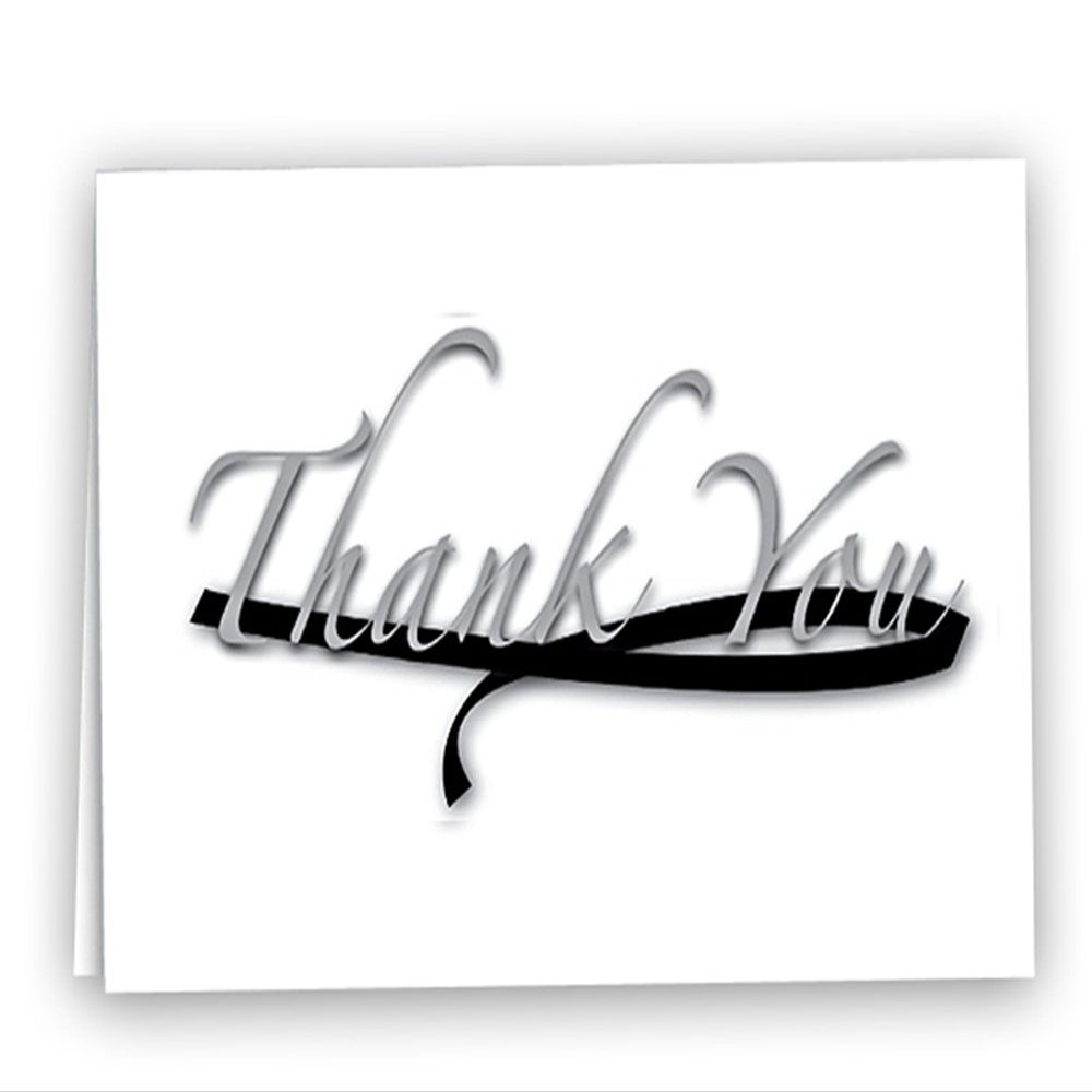 12 Black Ribbon Note Cards for Melanoma Awareness