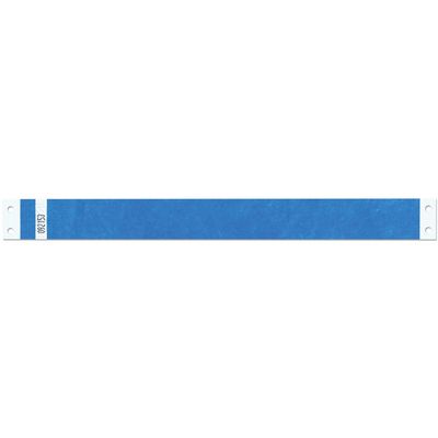 Tyvek Wristbands Securband 1 Inch - Economical Water Resistant and Comfortable - Blue - 1000 Pieces Per Box