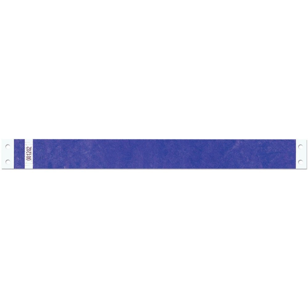 Tyvek Wristbands - Securband 1 Inch - Economical Water Resistant and Comfortable - Navy Blue - 1000 Pieces Per Box