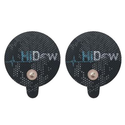 HiDow Tens Unit Replacement Stim Pads Large Round Electrodes | Premium Quality Large Electrode Pads Competable with Hi-Dow | IQ Massager | Healthmateforever TENS Units