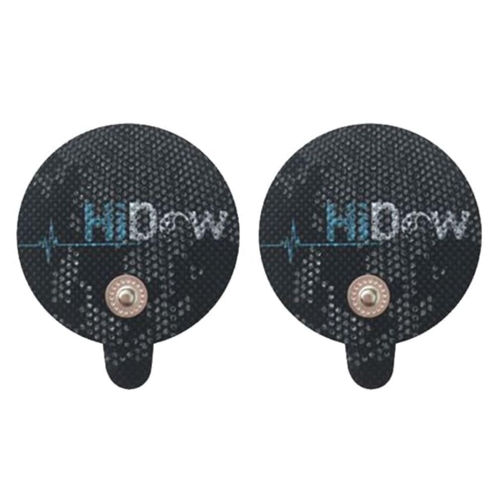 HiDow Tens Unit Replacement Stim Pads Large Round Electrodes | Premium Quality Large Electrode Pads Competable with Hi-Dow | IQ Massager | Healthmateforever TENS Units
