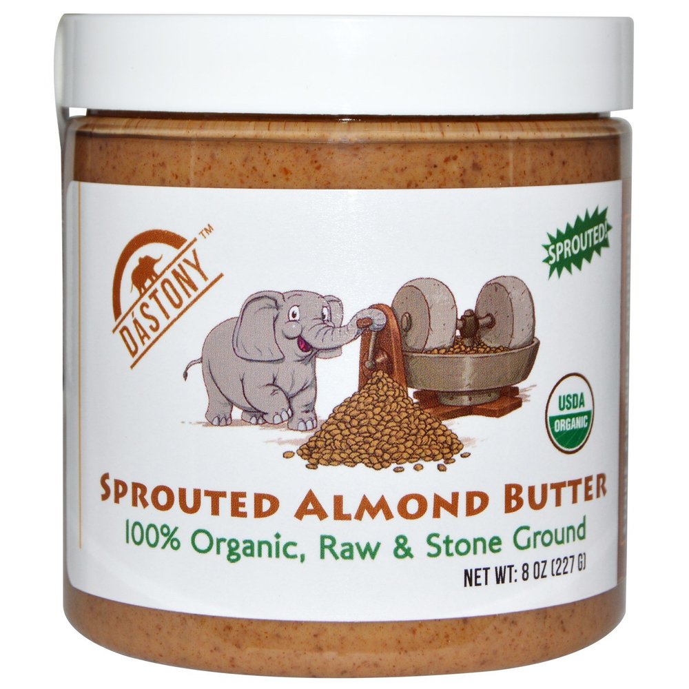 DASTONY Organic Sprouted Almond Butter, 8 OZ