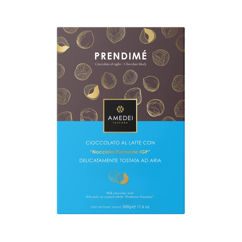 Amedei Prendim Milk Chocolate Bar with Hazelnuts