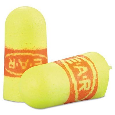 3M-Commercial Tape Div 3121256 33NRR Ear Soft Super Fit Single-Use Earplugs, Cordless - Yellow & Red