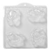 World of Moulds 4 Cavity Cartoon Crab Soap/Bath Bomb Mold M48 view 1