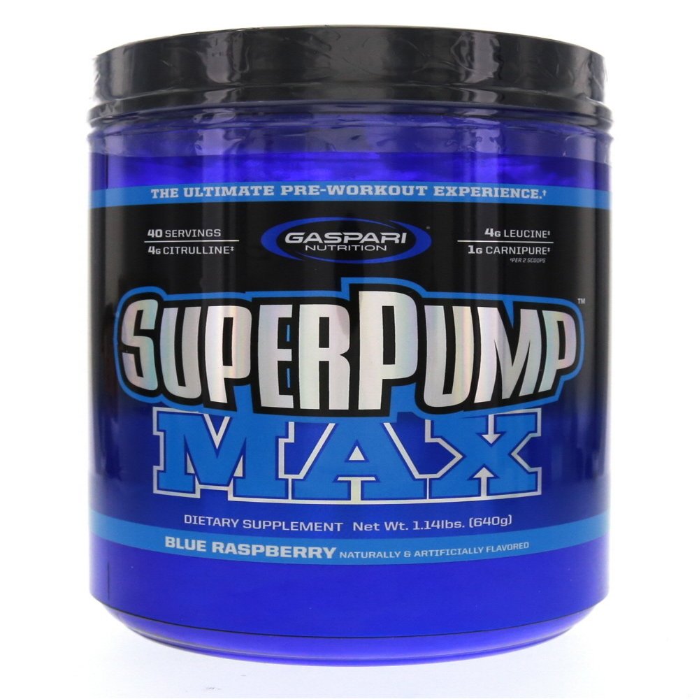 Gaspari Nutrition SuperPump Max Blue Raspberry Ice - 1.41 lbs