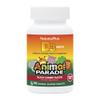 Natures Plus Animal Parade Sugar-Free Children's Vitamin D3 - 500 IU - Black Cherry Flavor - 90 Chewable Animal Shaped Tablets - Bone Health & Immune System Support - 90 Servings view 1