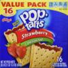 Pop-Tarts Strawberry Unfrosted Toaster Pastries 16 Toaster 29.3 OZ view 1
