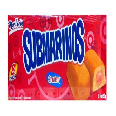 Marinela Submarino Strawberry Cakes, 8 Count